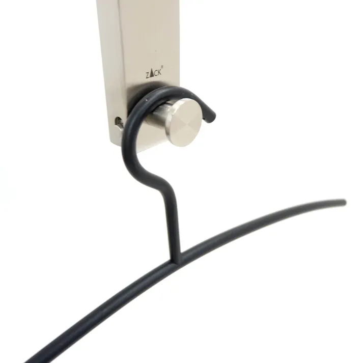 コートハンガー|ZACK 50680 CANZO コート掛け コートラック ハンガーラック 折り畳み 可動式 コンパクト 5連 玄関 廊下 壁付け DIY ステンレス おしゃれ 雑貨 かっこいい 上質 高級 ホテルライク 男前インテリア インダストリアル ドイツ デザイナーズ