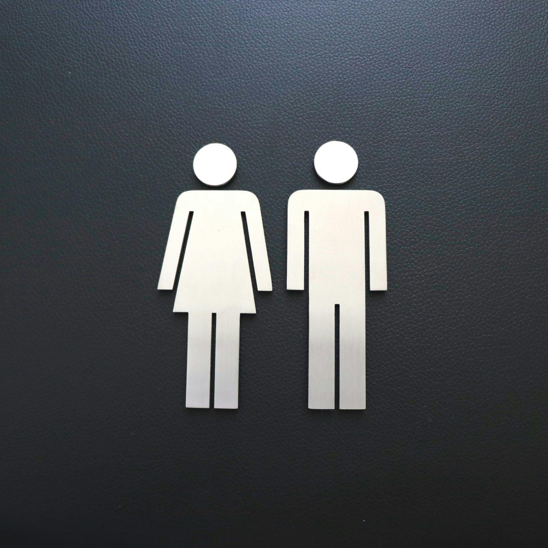 トイレ用ピクトグラム(男女セット)｜ZACK 50724S INDICI ピクト