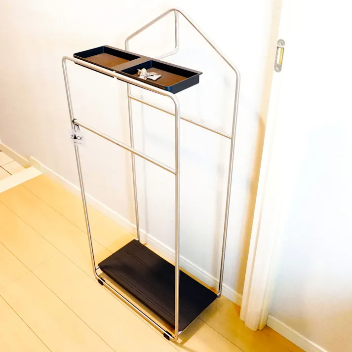 バレット(コートスタンド)|ZACK 50730 MECOR コートラック 背広掛け コートハンガー スタンドタイプ 書斎 ステンレス おしゃれ かっこいい 上質 高級 ホテルライク ドイツ デザイナーズ