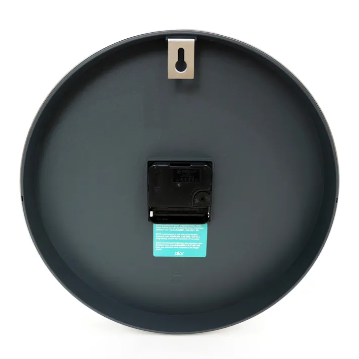 ウォールクロック グレー|ZACK 60018 WANU クロック 27cm 時計 壁付け 壁掛け 掛け時計 ステップ式 ステンレス おしゃれ 雑貨 スタイリッシュ モード かっこいい 上質 高級 ホテルライク 男前インテリア インダストリアル ドイツ デザイナーズ