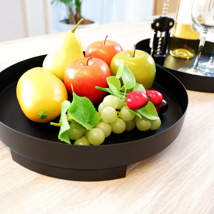 トレイ マットブラック|ZACK 20347 TREVO 卓上トレー お盆 テーブルウェア キッチン ツール ステンレス おしゃれ 雑貨 かっこいい 上質 高級 ホテルライク 男前インテリア インダストリアル ドイツ デザイナーズ