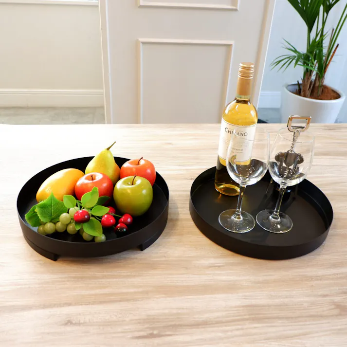 トレイ マットブラック|ZACK 20347 TREVO 卓上トレー お盆 テーブルウェア キッチン ツール ステンレス おしゃれ 雑貨 かっこいい 上質 高級 ホテルライク 男前インテリア インダストリアル ドイツ デザイナーズ