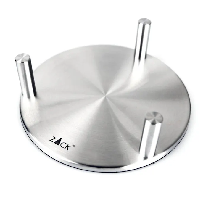 コースターとスタンドのセット|ZACK 20374 REGIO コースター スタンド ホルダー 茶托 卓上 テーブル ウェア ラウンド 6枚 セットカフェ ステンレス おしゃれ 雑貨 かっこいい 上質 高級 ホテルライク 男前インテリア インダストリアル ドイツ デザイナーズ