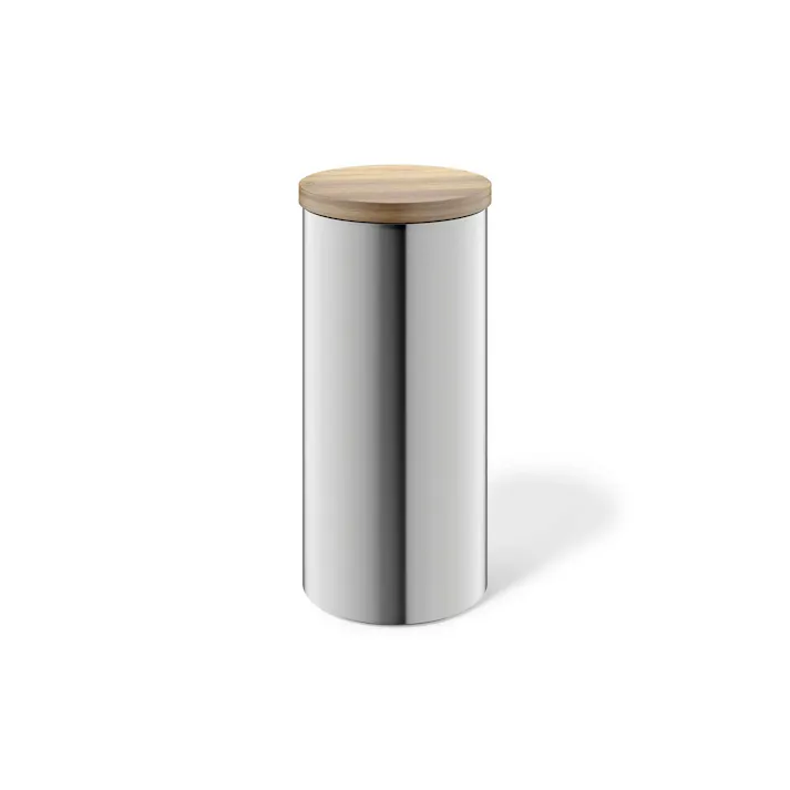 キャニスターL|ZACK 24005 CERA ティーキャニスター コーヒーキャニスター ロゴなし ジャー 保存 容器 カフェ 収納 卓上 シリンダー ステンレス おしゃれ 雑貨 かっこいい 上質 高級 ホテルライク 男前インテリア インダストリアル ドイツ デザイナーズ