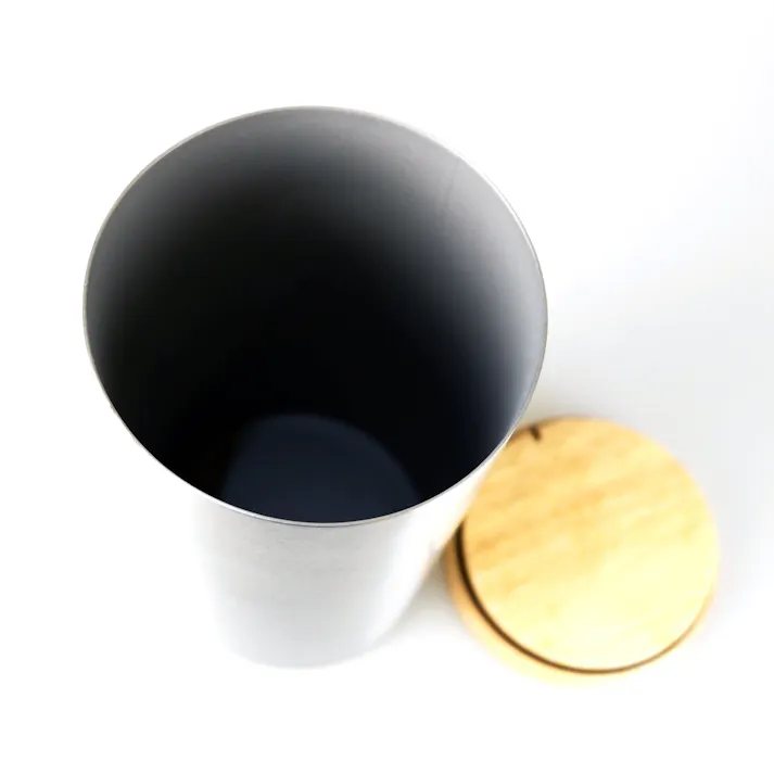 キャニスターL|ZACK 24005 CERA ティーキャニスター コーヒーキャニスター ロゴなし ジャー 保存 容器 カフェ 収納 卓上 シリンダー ステンレス おしゃれ 雑貨 かっこいい 上質 高級 ホテルライク 男前インテリア インダストリアル ドイツ デザイナーズ