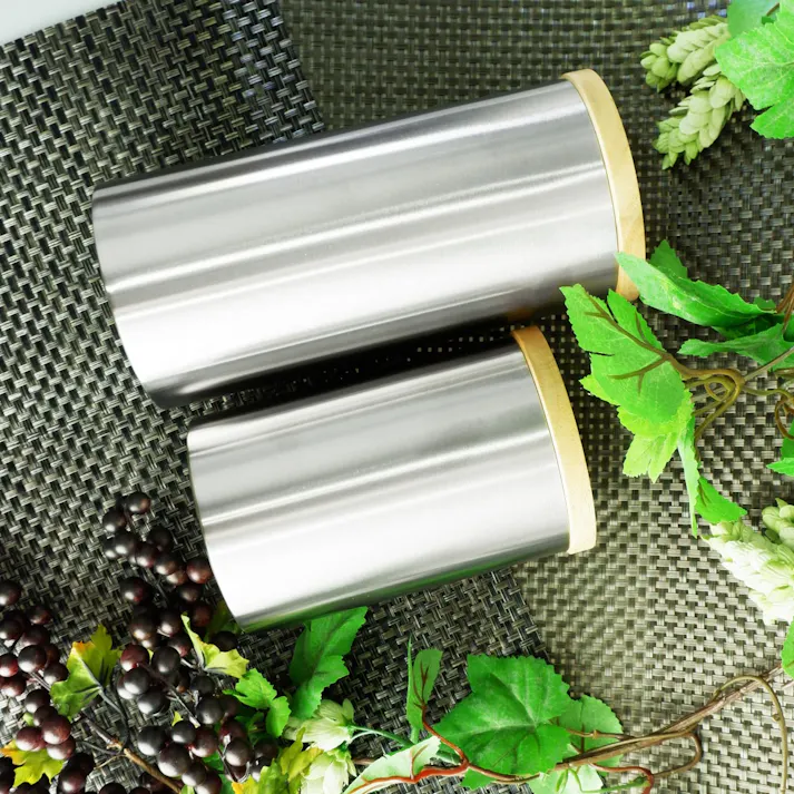 キャニスターL|ZACK 24005 CERA ティーキャニスター コーヒーキャニスター ロゴなし ジャー 保存 容器 カフェ 収納 卓上 シリンダー ステンレス おしゃれ 雑貨 かっこいい 上質 高級 ホテルライク 男前インテリア インダストリアル ドイツ デザイナーズ