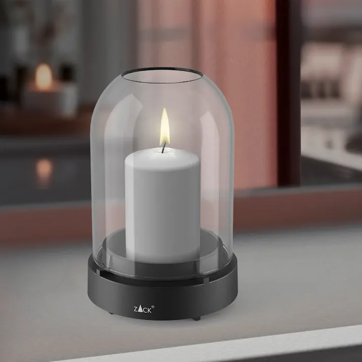ランタン グレーL|ZACK 30112 TREVO テーブルライト キャンドルライト 卓上 ランプ ドーム型 照明 コードレス 持ち運び USB ホテルライク ステンレス おしゃれ 雑貨 かっこいい 上質 高級 ホテルライク 男前インテリア インダストリアル ドイツ デザイナーズ