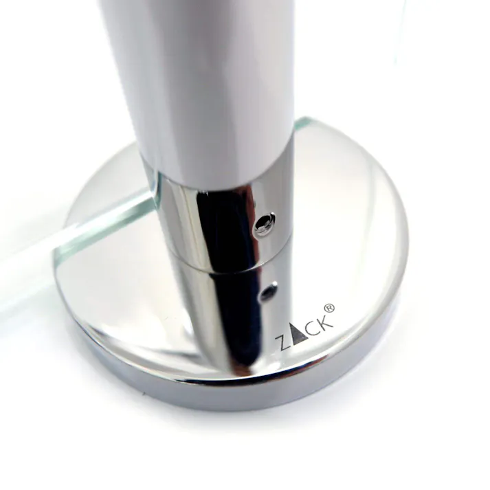 バスルームシェルフ|ZACK 40006 SCALA バスシェルフ ガラスシェルフ 収納 棚 バス 浴室 洗面 シンク周り 壁付け DIY ステンレス おしゃれ 雑貨 かっこいい 上質 高級 ホテルライク 男前インテリア インダストリアル ドイツ デザイナーズ