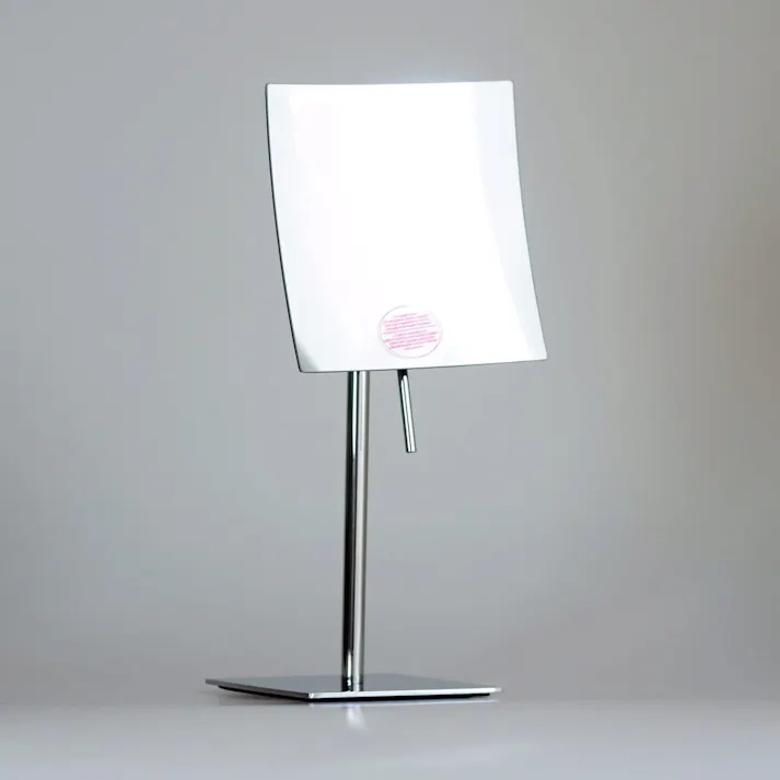 コスメティックミラー(5倍拡大鏡)|ZACK 40008 AVIO スタンド コスメミラー 卓上鏡 片面鏡 拡大鏡 鏡 メイク ステンレス 高級 ホテルライク インダストリアル ドイツ デザイナーズ