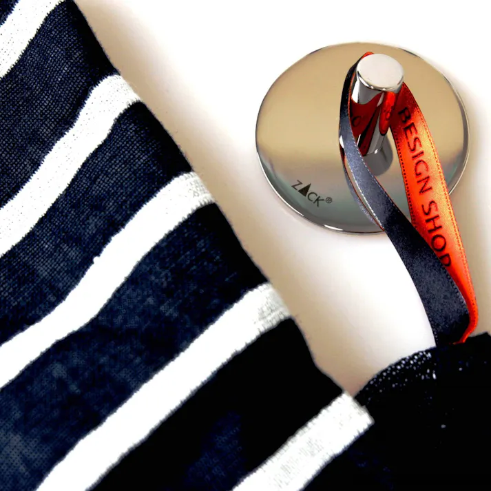 タオルフック(ラウンドタイプ)|ZACK 40072 DUPLO タオル掛け タオルばさみ 丸型 タオルハンガー 浴室 洗面 キッチン リビング ステンレス おしゃれ 雑貨 かっこいい 上質 高級 ホテルライク 男前インテリア インダストリアル ドイツ デザイナーズ