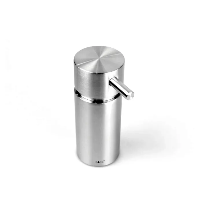 リキッドディスペンサーS|ZACK 40310 MANOLA ソープディスペンサー 液体ソープ入れ シャンプー ボディソープ ミニ ステンレス おしゃれ 雑貨 かっこいい 上質 高級 ホテルライク 男前インテリア インダストリアル ドイツ デザイナーズ