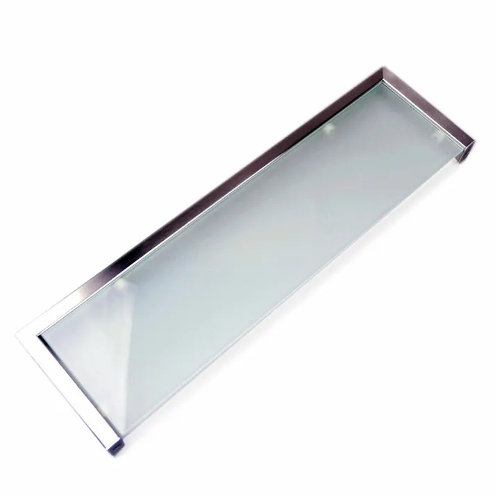 バスルームシェルフ|ZACK 40384 LINEA バスシェルフ ガラス シェルフ 収納 棚 バス 浴室 洗面 シンク周り 壁付け DIY ステンレス 高級 品質 ホテルライク 男前インテリア インダストリアル ドイツ デザイン デザイナーズ