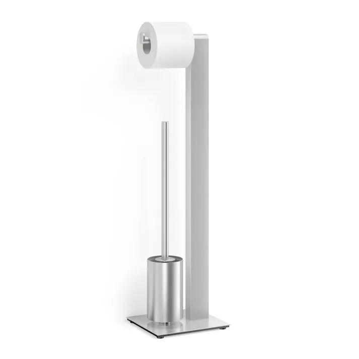 トイレットバトラー|ZACK 40417 ATORE トイレブラシ トイレットペーパーホルダー ステンレス おしゃれ 雑貨 かっこいい 上質 高級 ホテルライク 男前インテリア インダストリアル ドイツ デザイナーズ