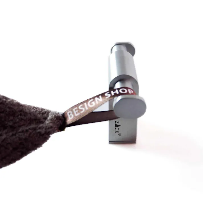 ダブルタオルフック|ZACK 40420 ATORE タオル掛け タオルラック ダブルフック 2本フック タオルハンガー 浴室 洗面 キッチン 壁付け DIY ステンレス おしゃれ 雑貨 かっこいい 上質 高級 ホテルライク 男前インテリア インダストリアル ドイツ デザイナーズ