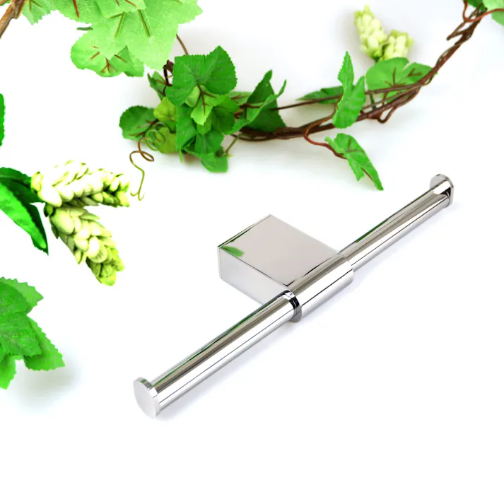 ダブルトイレットロールホルダー|ZACK 40452 ATORE トイレットペーパーホルダー ダブル収納 ペーパーストック トイレ収納 壁付け DIY ステンレス おしゃれ 雑貨 かっこいい 上質 高級 ホテルライク 男前インテリア インダストリアル ドイツ デザイナーズ