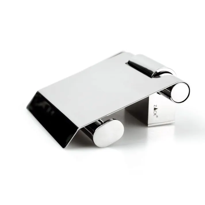 トイレットロールホルダー(フラップ付)|ZACK 40453 ATORE トイレットペーパーホルダー トイレ収納 壁付け DIY ステンレス 高級 ホテルライク インダストリアル ドイツ デザイナーズ