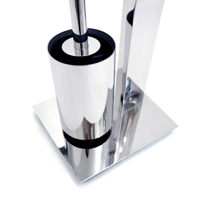 トイレットバトラー|ZACK 40455 ATORE トイレバトラー トイレブラシ ペーパースタンド トイレ収納 サニタリー ステンレス 高級 ホテルライク インダストリアル ドイツ デザイナーズ