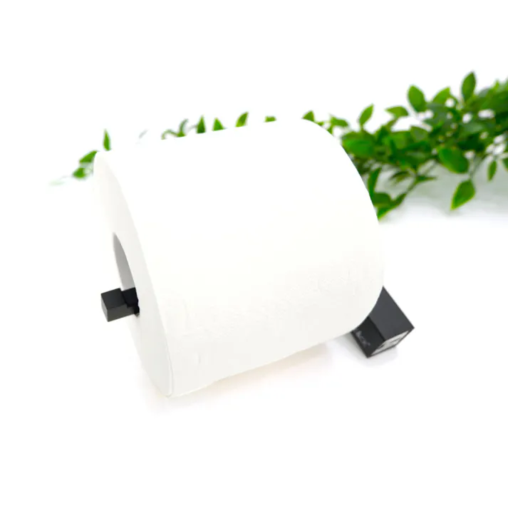 トイレットペーパーホルダー マットブラック|ZACK 40500 CARVO ペーパーホルダー ロールホルダー 収納 壁付け DIY ステンレス おしゃれ 雑貨 スタイリッシュ モード かっこいい 上質 高級 ホテルライク 男前インテリア インダストリアル ドイツ デザイナーズ