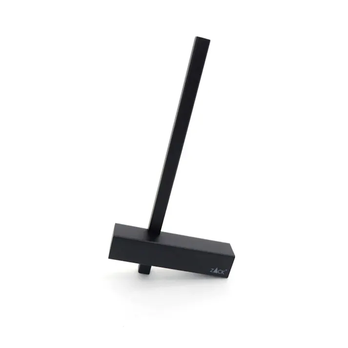 スペアトイレットペーパーホルダー マットブラック|ZACK 40501 CARVO ペーパーホルダー 縦型 スリム 壁付け DIY ステンレス おしゃれ 雑貨 スタイリッシュ モード かっこいい 上質 高級 ホテルライク 男前インテリア インダストリアル ドイツ デザイナーズ