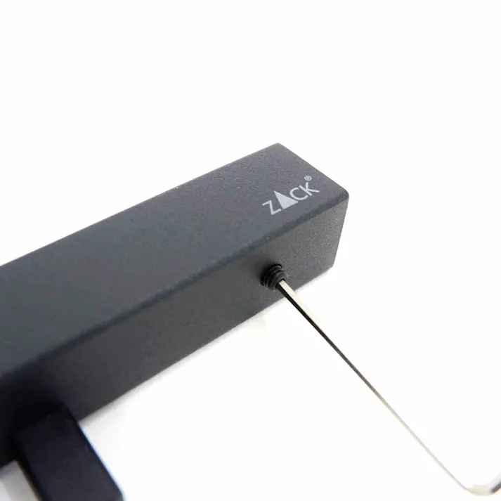 スペアトイレットペーパーホルダー マットブラック|ZACK 40501 CARVO ペーパーホルダー 縦型 スリム 壁付け DIY ステンレス おしゃれ 雑貨 スタイリッシュ モード かっこいい 上質 高級 ホテルライク 男前インテリア インダストリアル ドイツ デザイナーズ