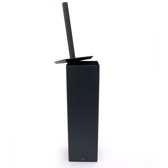 トイレブラシ マットブラック|ZACK 40509 CARVO トイレットブラシ セット トイレ用品 トイレ収納 据え置き ステンレス 高級 ホテルライク インダストリアル ドイツ デザイナーズ