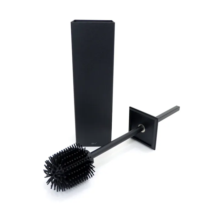 トイレブラシ マットブラック|ZACK 40509 CARVO トイレットブラシ セット トイレ用品 トイレ収納 据え置き ステンレス 高級 ホテルライク インダストリアル ドイツ デザイナーズ