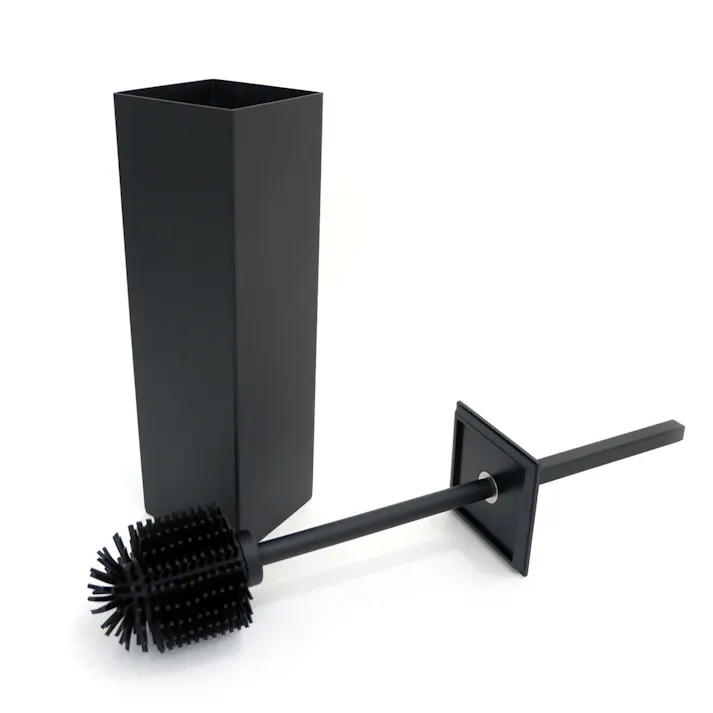 トイレブラシ マットブラック|ZACK 40510 CARVO トイレットブラシ セット トイレ用品 トイレ収納 壁取付け用 DIY ステンレス かっこいい 上質 高級 ホテルライク 男前インテリア インダストリアル ドイツ デザイナーズ