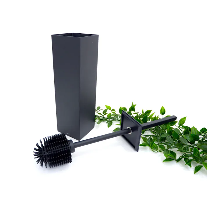 トイレブラシ マットブラック|ZACK 40510 CARVO トイレットブラシ セット トイレ用品 トイレ収納 壁取付け用 DIY ステンレス かっこいい 上質 高級 ホテルライク 男前インテリア インダストリアル ドイツ デザイナーズ