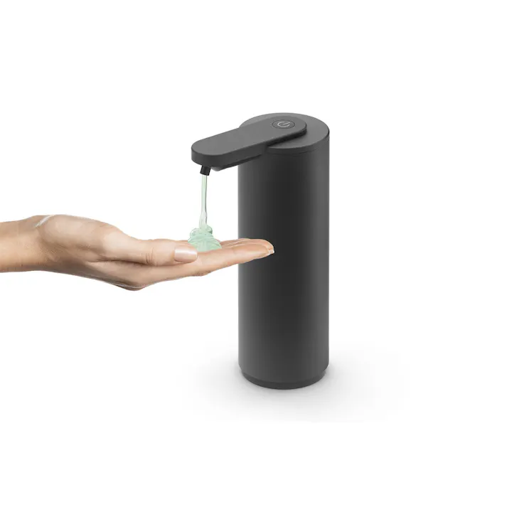 センサーリキッドディスペンサー マットブラック|ZACK 40544 TERVO センサー付き タッチレス ソープディスペンサー 液体ソープ入れ ステンレス おしゃれ 雑貨 かっこいい 上質 高級 ホテルライク 男前インテリア インダストリアル ドイツ デザイナーズ