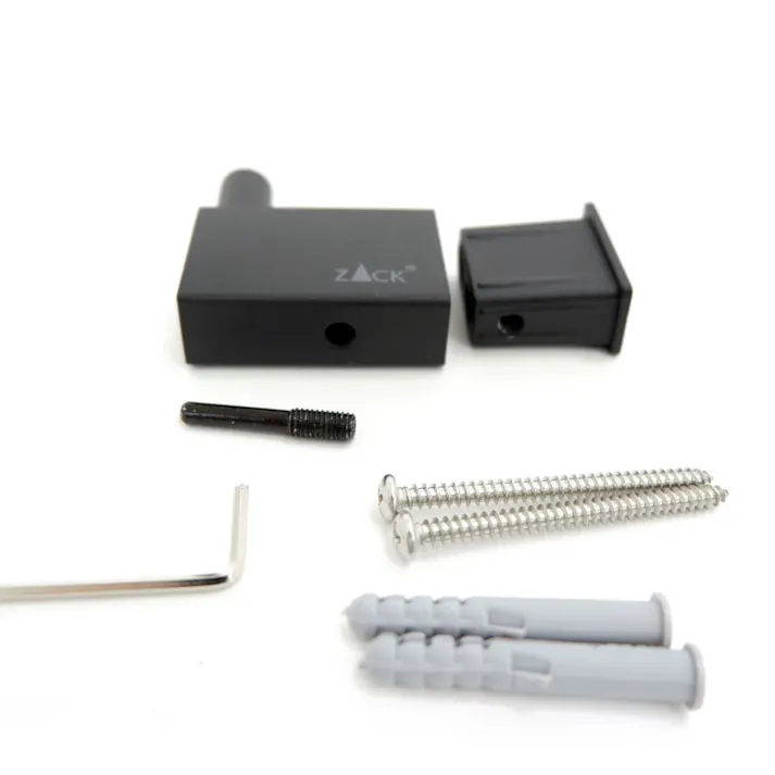 タオルフック マットブラック|ZACK 40580 LINEA フック タオル掛け 浴室 洗面 キッチン シングルフック 壁付け DIY ステンレス スタイリッシュ モード 高級 ホテルライク 男前インテリア インダストリアル ドイツ デザイナーズ