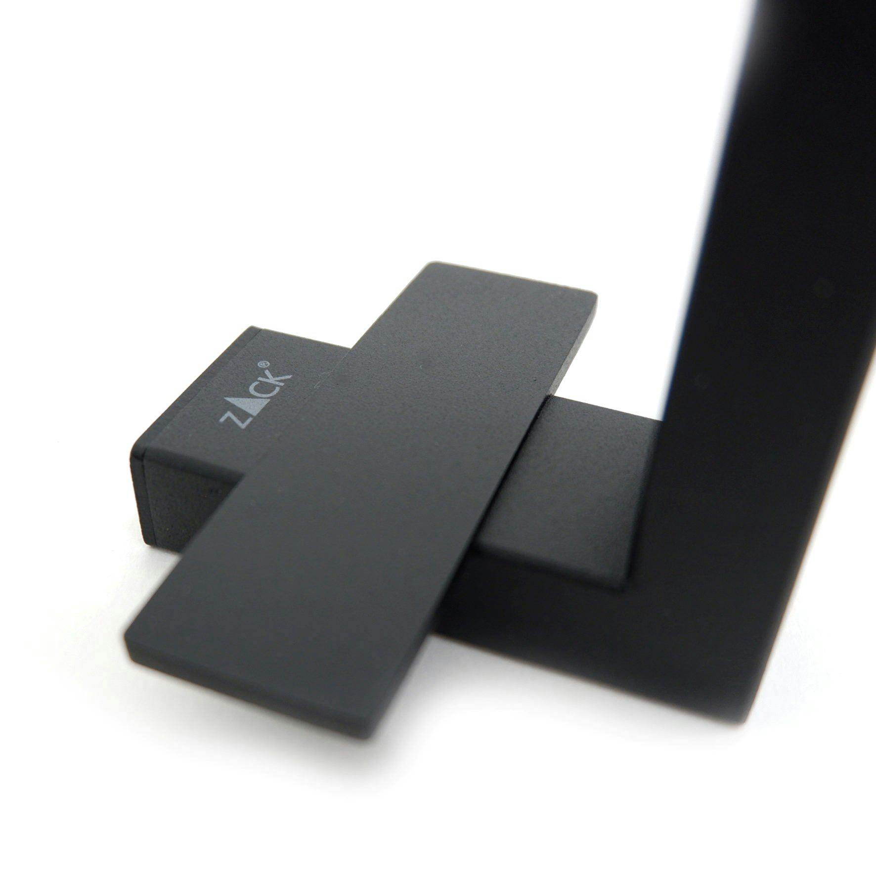 タオルホルダー マットブラック｜ZACK 40598 LINEA 縦型 収納 ゲスト用