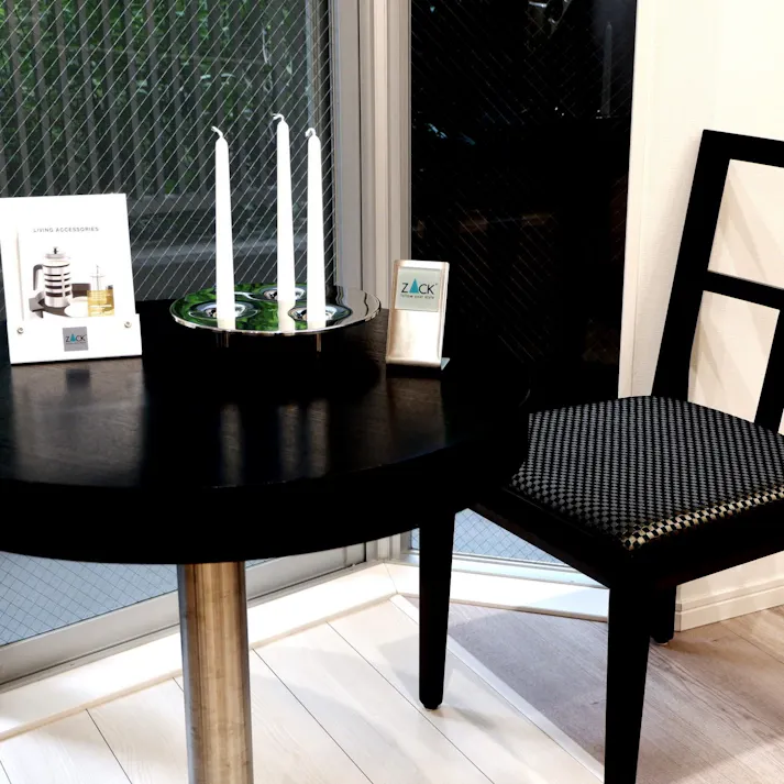 キャンドルホルダー|ZACK 40632 ALOMA キャンドルスタンド キャンドルプレート キャンドル受け キャンドル置き 燭台 3本用 ステンレス おしゃれ 雑貨 かっこいい 上質 高級 ホテルライク 男前インテリア インダストリアル ドイツ デザイナーズ