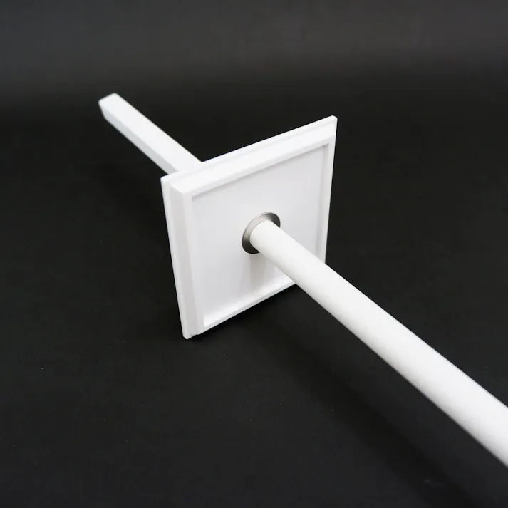 トイレブラシ ホワイト仕上げ|ZACK 40821 CARVO トイレットブラシ 掃除ブラシ 収納 トイレ 用品 壁付けタイプ 壁設置 DIY ステンレス 高級 ホテルライク ドイツ デザイナーズ