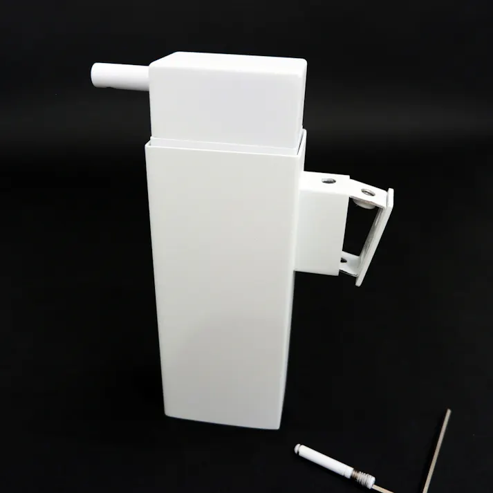 リキッドディスペンサー ホワイト仕上げ|ZACK 40840 LINEA ソープディスペンサー 液体ソープ入れ シャンプー ボディソープ 壁付け DIY ステンレス 高級 ホテルライク ドイツ デザイナーズ