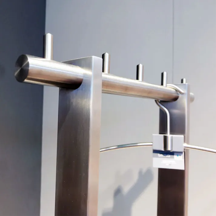 コートラック|ZACK 50684 VESTOR 170cm コート掛け バレット 背広掛け コートスタンド コートラック ハンガー掛け 収納 堅牢 重厚 ステンレス 高級 ホテルライク ドイツ デザイナーズ