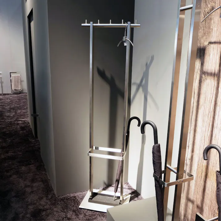 コートラック|ZACK 50684 VESTOR 170cm コート掛け バレット 背広掛け コートスタンド コートラック ハンガー掛け 収納 堅牢 重厚 ステンレス 高級 ホテルライク ドイツ デザイナーズ