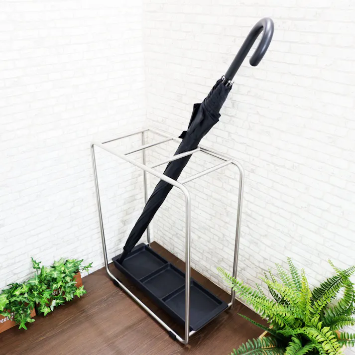 アンブレラスタンド(傘立て)|ZACK 50731 MECOR 傘たて 傘置き 傘収納 玄関収納 ステンレス おしゃれ かっこいい 上質 高級 ホテルライク 男前インテリア インダストリアル ドイツ デザイナーズ