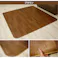 インテリアショップゆうあい 床暖房対応 フチ有 ダイニングラグ 撥水 ラグマット ウッディーCFラグ (Y) 195×195cm ブラウン 防汚 ホットカーペットカバー