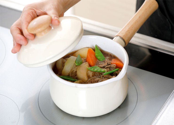 ホーロー鍋とミルクパンのセット 楽天市場】ミルクパン 14cm IH対応 ホーロー鍋 富士ホーロー Honey