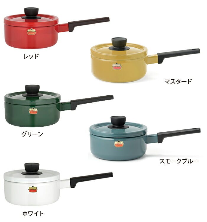 富士ホーロー ソリッド ホーロー ソースパン 18cm IH対応【IH 200V