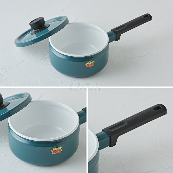 富士ホーロー ソリッド ホーロー ソースパン 18cm IH対応【IH 200V