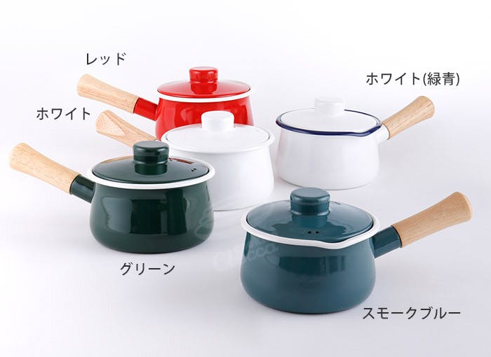 富士ホーロー ミルクパン ホーロー 蓋付き 15cm 1.2L 直火 IH対応