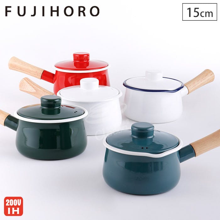 Amazon | 富士ホーロー ミルクパン 蓋付き 14cm IH対応 CTN-14M