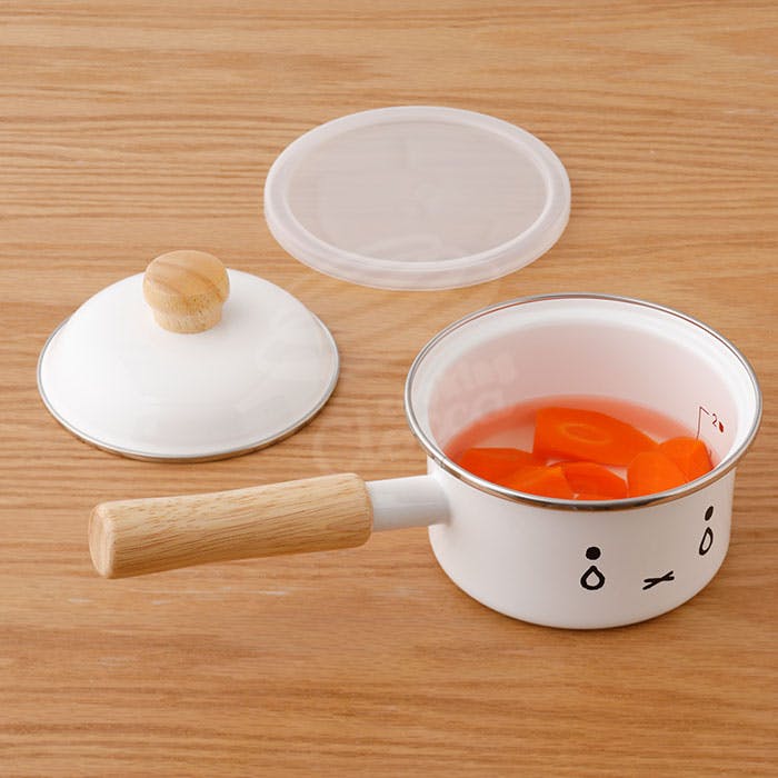 ミッフィーフェイス ソースパン 12cm ポリ蓋付き MFF-12S 富士ホーロー