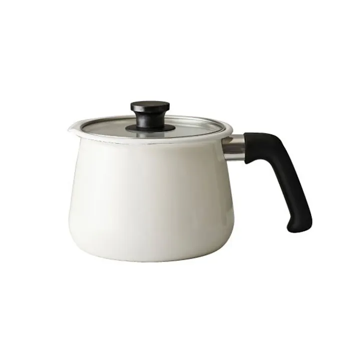 rinto ホーロー マルチポット 2.2L IH対応 和平フレイズ リント【片手鍋 IH 小さめ 揚げ鍋 揚げ物 鍋 ミニ ホーロー鍋 琺瑯鍋】 アイボリー