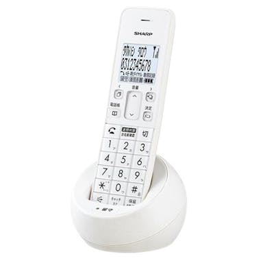 SHARP シャープ JD-S09CL-W ホワイト デジタルコードレス電話機 子機1台タイプ