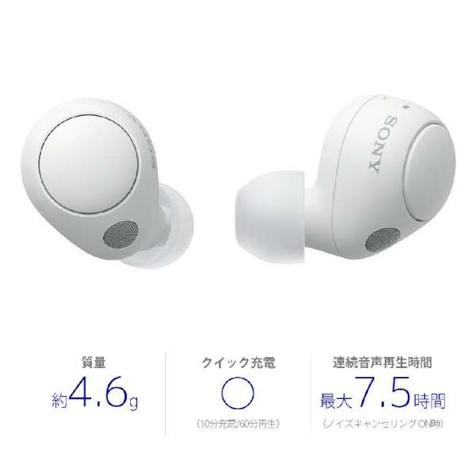 【お一人様一台限り】ソニー イヤホン ワイヤレス Bluetooth 両耳 マイク 防滴 WF-C700N WZ