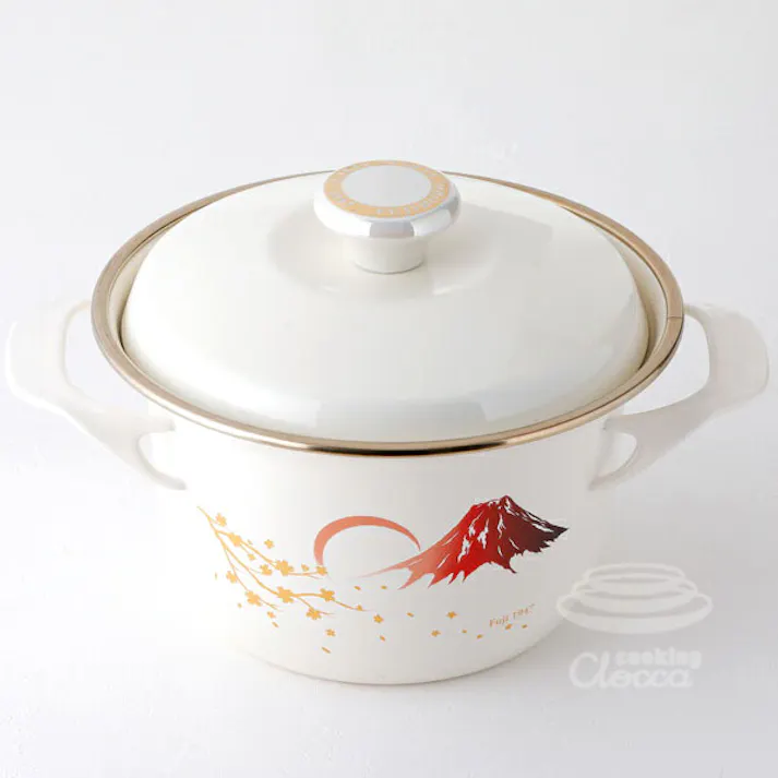 富士ホーロー EXシリーズ ココット 16cm 2.1L IH対応【両手鍋 キャセロール ホーロー鍋 直火】 Fuji