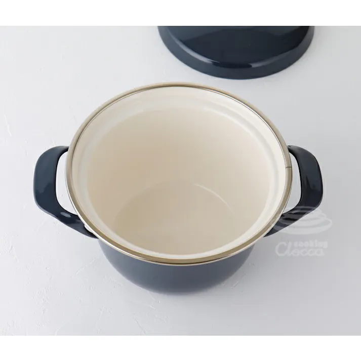 富士ホーロー EXシリーズ ココット 16cm 2.1L IH対応【両手鍋 キャセロール ホーロー鍋 直火】 Fuji