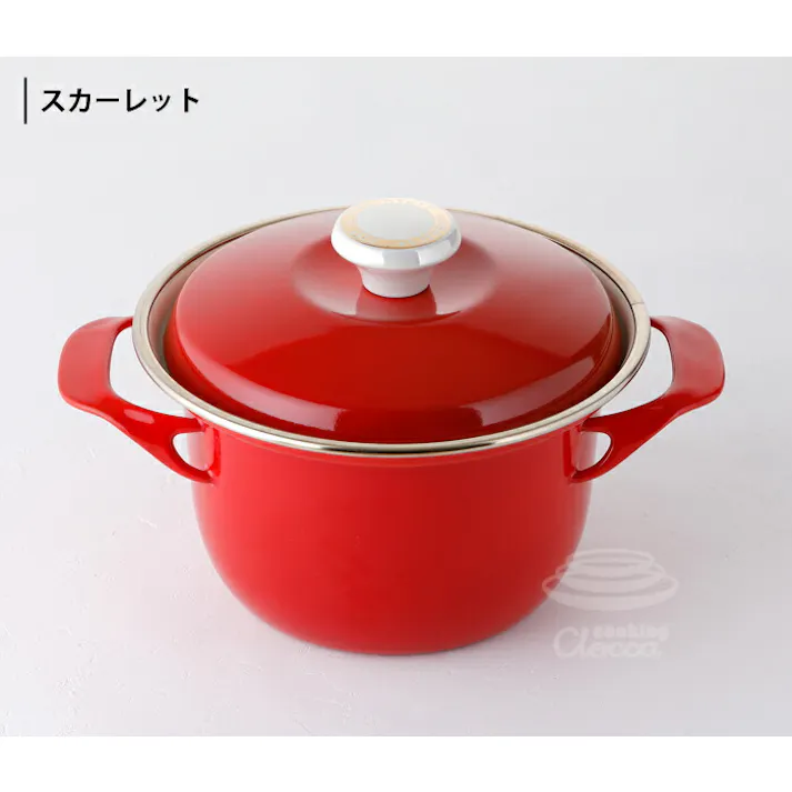 富士ホーロー EXシリーズ ココット 16cm 2.1L IH対応【両手鍋 キャセロール ホーロー鍋 直火】 Fuji